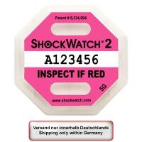 Stoßindikator Shockwatch 2 5g - 75g (100 Stück) Stoßindikator Shockwatch 2 5g - 75g (100 Stück)