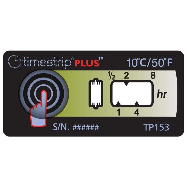 Temperaturindikator TimeStrip Plus (100 Stück)
