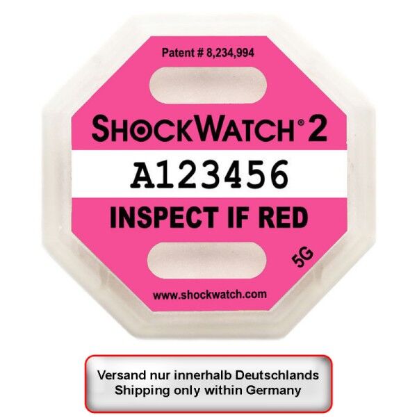 Stoßindikator Shockwatch 2 5g - 75g (100 Stück)